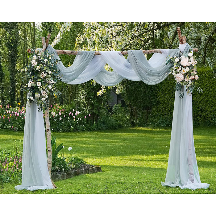 WARM HOME DESIGNS Wedding Arch Draping Fabric In 2 Colours For Wedding